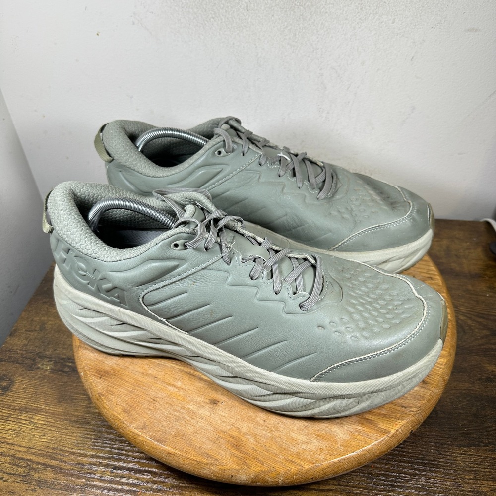 Hoka One One Bondi SR Wide Leather Walking Shoes Mens 14 2E 1129350 OZB